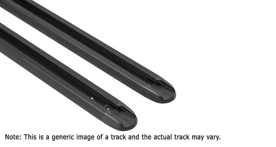 RTV188 – RHINO RACK Roof Rack Side Rail, Fits Rhino Rack's Roof Rack Black 74 Inch Length Set Of 2 With Hardware/ End...